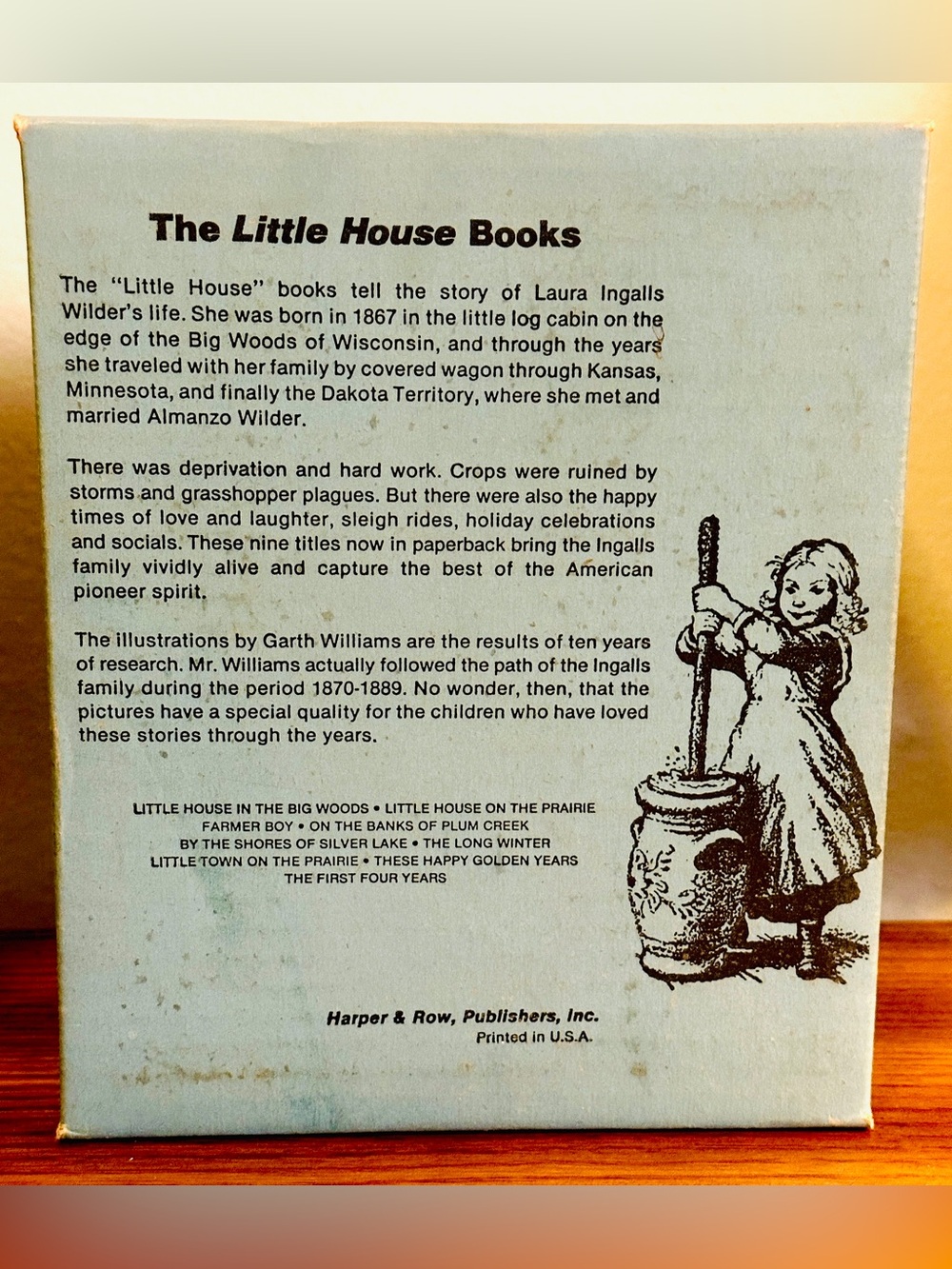 Vintage Little House on the Prairie Book Box Set - 1971 by Laura Ingalls Wilder - Picture 5 of 9